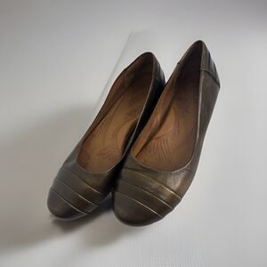 Born Florence Flats Whiskey Burnished Leather Women’s Sz 7.5 Comfort Career